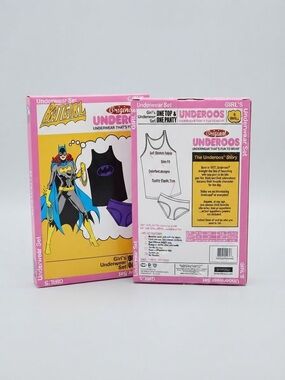 Original DC Comics Batgirl Underoos 2-Piece Underwear Set Size 6 Small NIB